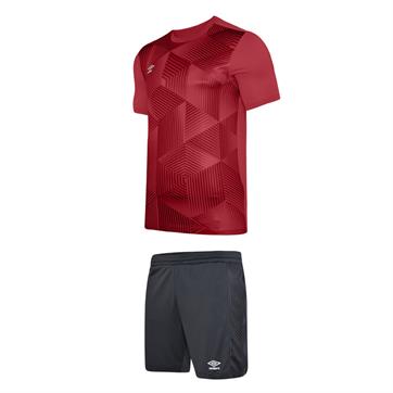 Umbro Maxium Shirt & Short Kit Set - Red