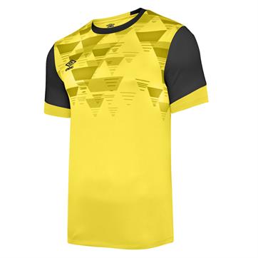 Umbro Vier Short Sleeve Shirt - Blazing Yellow/Carbon