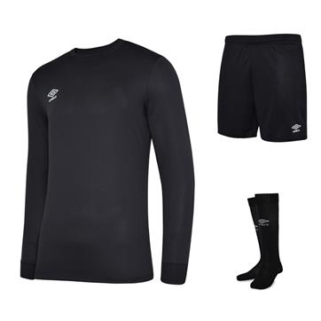 Umbro Club Full Kit Bundle of 10 (Long Sleeve) - Carbon
