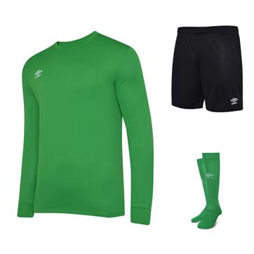 Umbro Club Full Kit Bundle of 10 (Long Sleeve) - Emerald