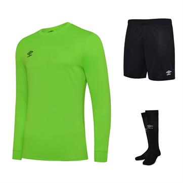 Umbro Club Full Kit Bundle of 10 (Long Sleeve) - Gecko Green