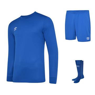 Umbro Club Full Kit Bundle of 10 (Long Sleeve) - Royal