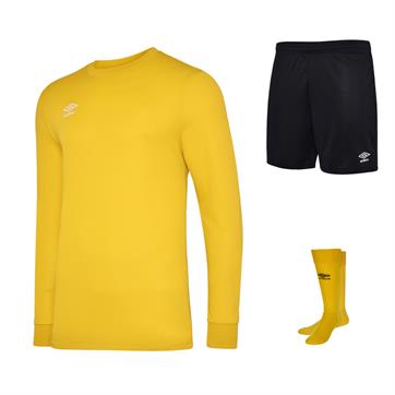 Umbro Club Full Kit Bundle of 12 (Long Sleeve) - Yellow