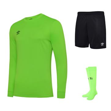 Umbro Club Long Sleeve Full Kit Set - Gecko Green