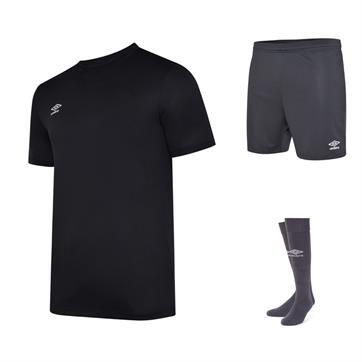 Umbro Club Full Kit Bundle of 10 (Short Sleeve) - carbon