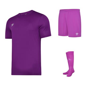 Umbro Club Short Sleeve Full Kit Set - Purple