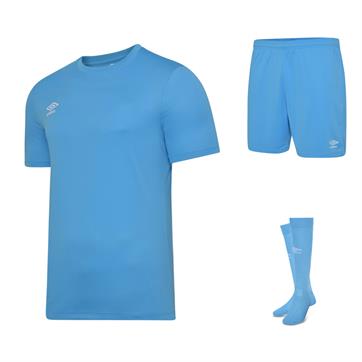 Umbro Club Short Sleeve Full Kit Set - Sky Blue