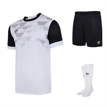 Umbro Vier Full Kit Bundle Of 10 (Short Sleeve) - White/Black