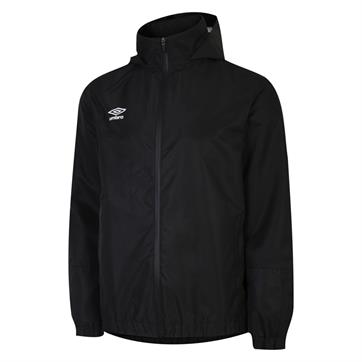 Umbro Total Training Waterproof Full Zip Shower Jacket - Black