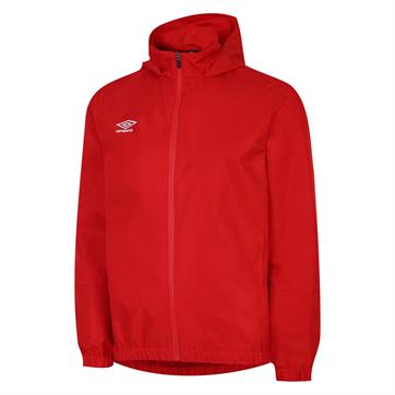 Umbro Total Training Waterproof Full Zip Shower Jacket - Red