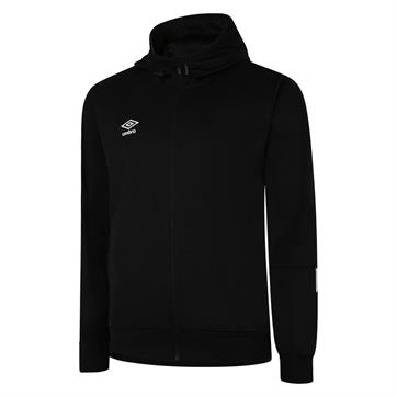 Umbro Total Training Full Zip Hooded Knitted Jacket - Black
