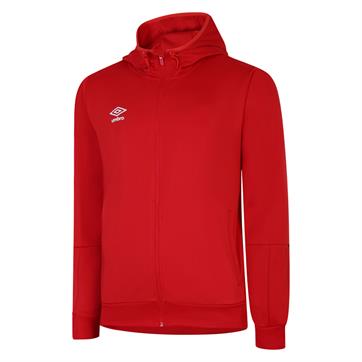 Umbro Total Training Full Zip Hooded Knitted Jacket - Red
