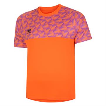 Umbro Flux Short Sleeve Goalkeeper Shirt - Shocking Orange