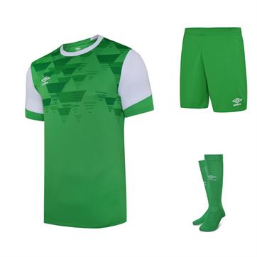 Umbro Vier Short Sleeve Full Kit Set - Emerald