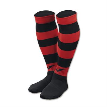Joma Zebra Football Socks (Pack of 4) - Black/Red