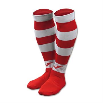 Joma Zebra Football Socks (Pack of 4) - Red/White