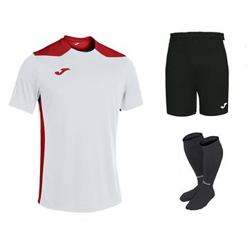 Joma Champion VI Full Kit Bundle of 12 (Short Sleeve) - White/Red