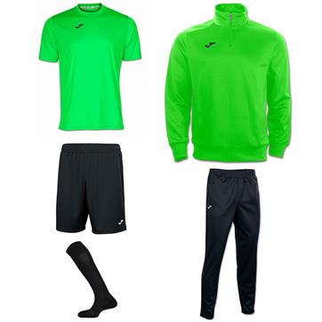 Joma Combi Academy Mid Player Pack - Fluo Green