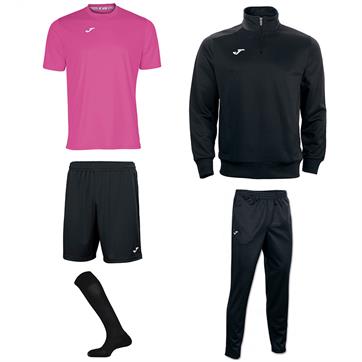 Joma Combi Academy Mid Player Pack - Raspberry