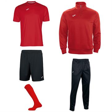 Joma Combi Academy Mid Player Pack - Red