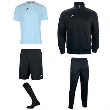 Joma Combi Academy Mid Player Pack - Sky/Black