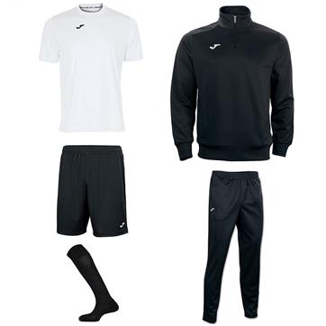 Joma Combi Academy Mid Player Pack - White/Black