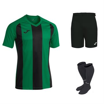 Joma Pisa II Short Sleeve Kit Set - Green/Black
