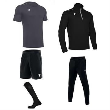 Macron Academy Mid Player Pack - Anthracite/Black