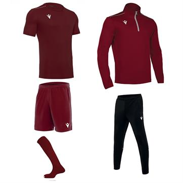 Macron Academy Mid Player Pack - Cardinal