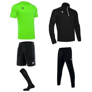 Macron Academy Mid Player Pack - Neon Green/Black