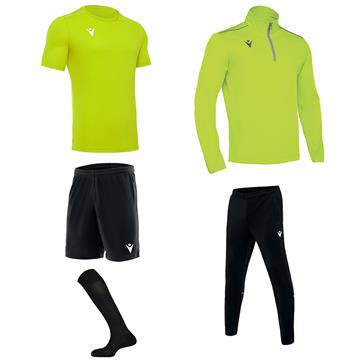 Macron Academy Mid Player Pack - Neon Yellow/Black