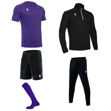 Macron Academy Mid Player Pack - Purple/Black