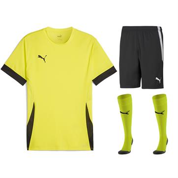 Puma team GOAL Short Sleeve Kit Set - FluoYellow/Black