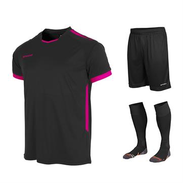 Stanno First Full Kit Bundle of 10 (Short Sleeve) - Black/Pink