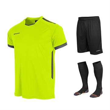 Stanno First Full Kit Bundle of 10 (Short Sleeve) - Neon Yellow/Anthracite