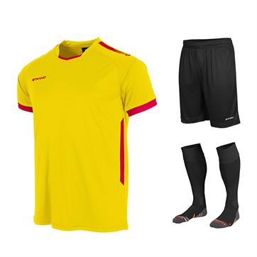 Stanno First Full Kit Bundle of 10 (Short Sleeve) - Yellow/Red