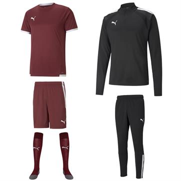 Puma TeamLiga Academy Mid Player Pack - Cordovan