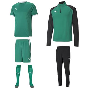 Puma TeamLiga Academy Mid Player Pack - Pepper Green