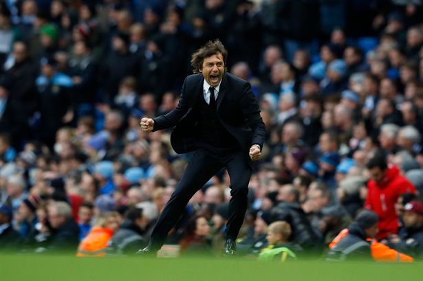 Chelsea-manager-Antonio-Conte-celebrates-their-third-goal-scored-by-Eden-Hazard