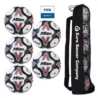 Tube of 5 Mitre Delta Evo FIFA Quality Match Football (5)