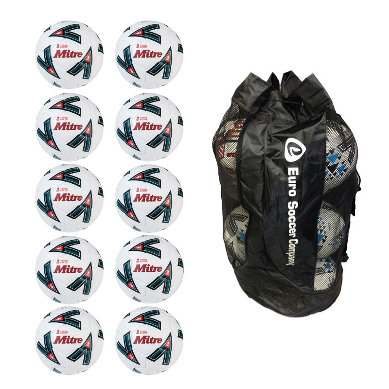 Sack of 10 Mitre FA Cup Delta Replica Football (Size 5)