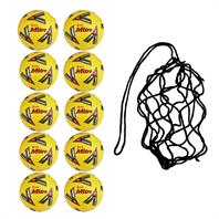 Net of 10 Mitre Delta FA Cup FLUO Replica Football (SIZE 5)