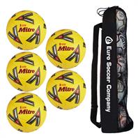 Tube of 5 Mitre Delta FA Cup FLUO Replica Footballs (SIZE 5)