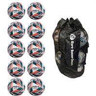 Ball Sack of 10 Mitre Ultimatch Max Hyperseam Match Footballs (4,5)