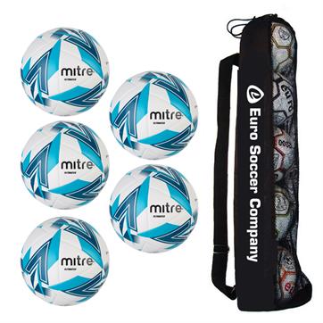 Tube of 5 Mitre Ultimatch Core Hyperseam Match Footballs