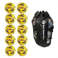 Sack of 10 Mitre FA Cup FLUO Delta Replica Football (SIZE 5)