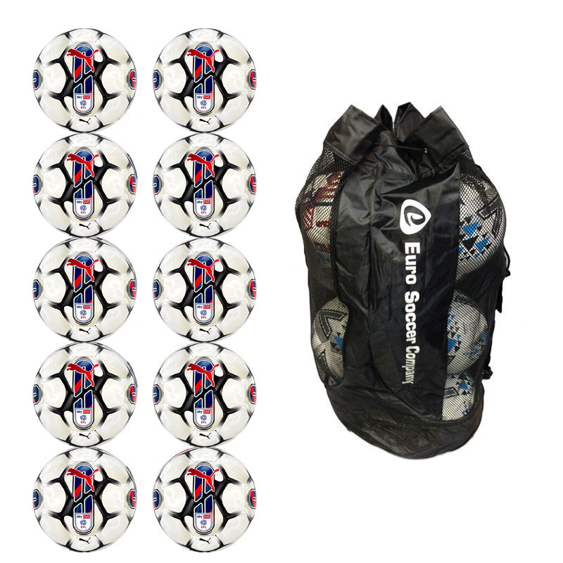 Ball Sack of 10 Puma EFL Replica Training Balls *NEW (Sizes 3,4,5)