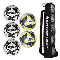 Mitre Matchday plus Football Tube Bundle (3 Calcio, 2 Ultimatch Plus)