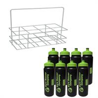 Euro Water Bottle & Crate Set (8 Bottles in Metal Crate)