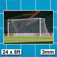 Harrod 3mm Heavy Duty Socketed Goal Post Nets (PAIR) (24 x 8ft)
